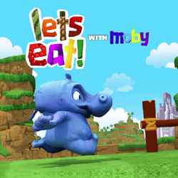 Hungry Hippo Let's Eat Moby Animation GIF