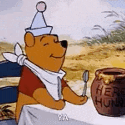 Hungry Poohbear GIF