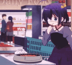 Hungry Rikka Takanashi GIF