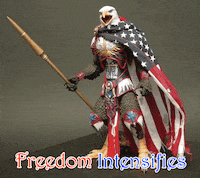 Hunk Eagle In Armor Merica Murica GIF