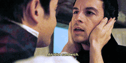 Hunk Man Saying Idiot Sandwich GIF