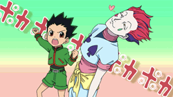 Hunter Hunter Gon Freecss Beating Up Hisoka Morow GIF