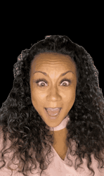 Hurray Confetti Celebration Black Lady GIF