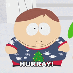 Hurray Eric Cartman Christmas Sweatshirt GIF