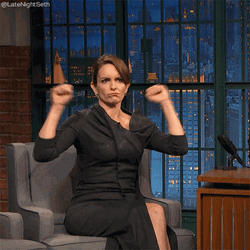 Hurray Tina Fey SNL Excited Dance GIF