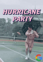 Hurricane Meme Tennis Player Missing The Ball GIF
