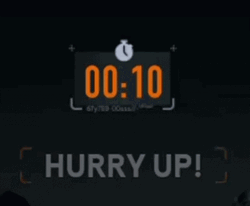 Hurry Up Ten Seconds Counting Down  GIF