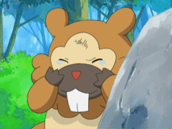 Hurt Crying Bidoof Pokemon Anime GIF