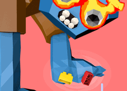 Hurt Crying Cartoon Lego GIF