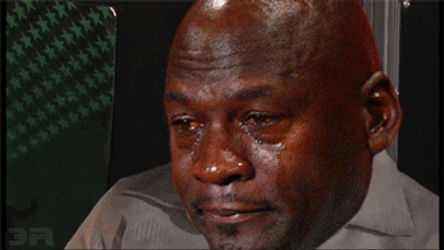 Hurt Crying Michael Jordan Face Edit GIF