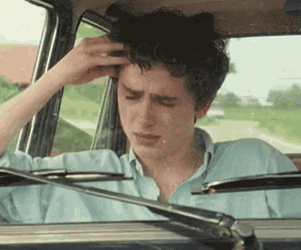 Hurt Crying Timothée Chalamet GIF