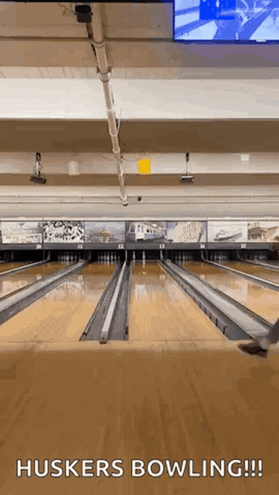 Huskers Bowling Alley GIF