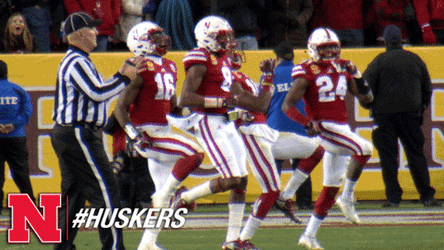 Huskers High Knee Running GIF