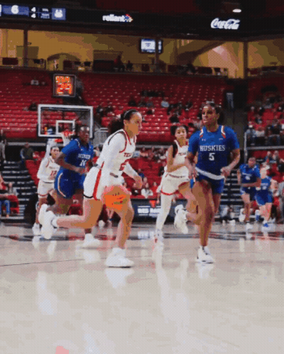 Huskies Vs Redhawks Basketball Game GIF