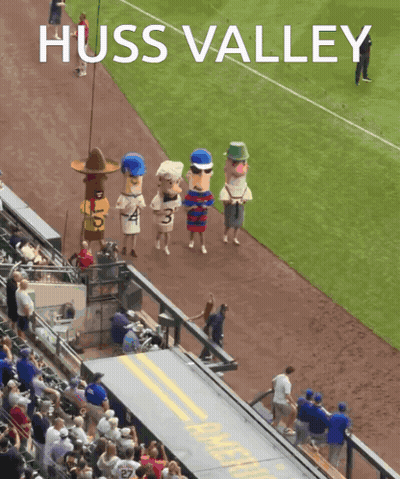 Huss Valley Pink Sign In Dark Hallway GIF