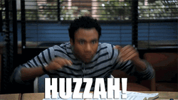Huzzah Donald Glover GIF