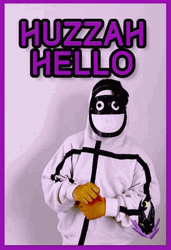 Huzzah Hello Stickman Suit GIF