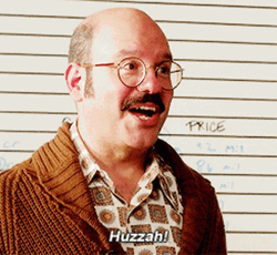 Huzzah Tobias  David Cross Fist Pump GIF