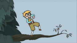 Huzzah Toby Wordgirl Dancing In Tree GIF