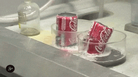 Hydrochloric Acid Chemical Reaction  GIF
