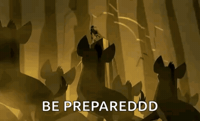 Hyenas Dancing In Snow One Sitting GIF