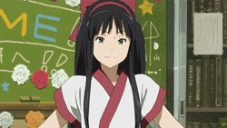 Hyouka Ayako Kouchi Smirk GIF