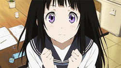 Hyouka Curious Eru Chitanda Oreki GIF