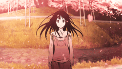 Hyouka Eru Chitanda Cherry Blossoms GIF