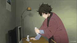 Hyouka Oreki Answering Phone Call GIF