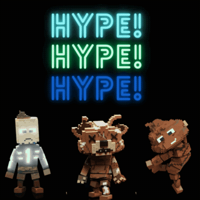 Hype Hype Hype Neon Sign GIF