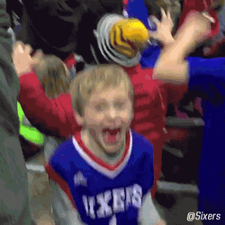 Hype Kid NBA Sixers Fan GIF