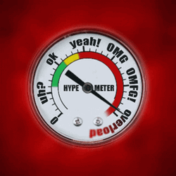 Hype Meter Got Overloaded GIF