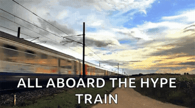 Hype Train With All Aboard GIF