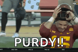 Hyped Brock Purdy GIF