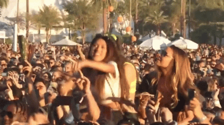 Hyped Crowd At Coachella GIF