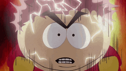 Hyper Active Eric Cartman Lightning Strike GIF