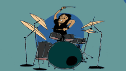 Hyper Man Drum Rimshot GIF