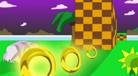 Hyper Sonic Attracting Rings GIF
