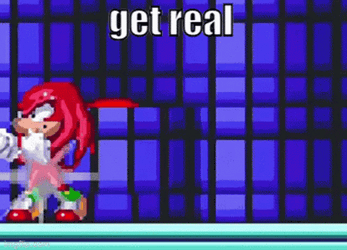 Hyper Sonic Fighting Knuckles Get Real GIF