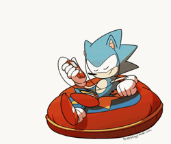 Hyper Sonic Listening To Music GIF
