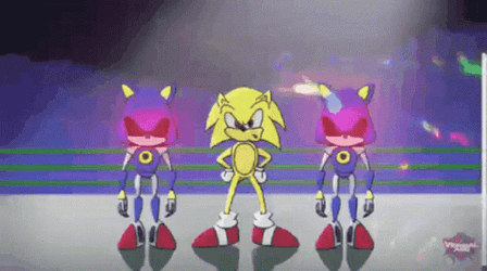 Hyper Sonic Taunting Dance Loser GIF