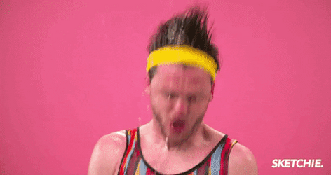 Hyper Sweaty Man Dancing GIF
