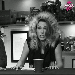 Hyper Woman With Weird Actions GIF