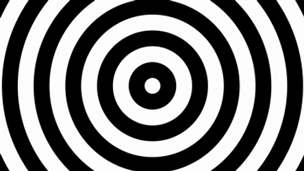 Hypno Black And Whilte Tantalizing Circles GIF