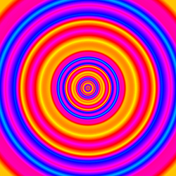 Hypno Colorful Circle Loop GIF