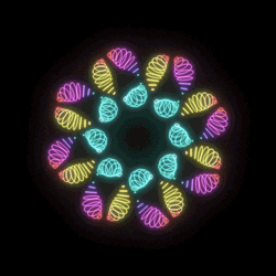 Hypno Glowing Worm Loop GIF