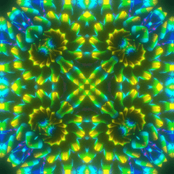 Hypno Multicolor And Multimovement Mandala GIF