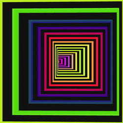 Hypno Rainbow Square Loop Tunnel GIF