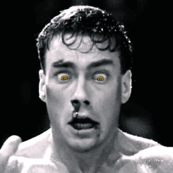Hypno Van Damme Bloody Nose GIF