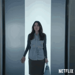 Hypnotic Kate Siegel Inside Elevator GIF